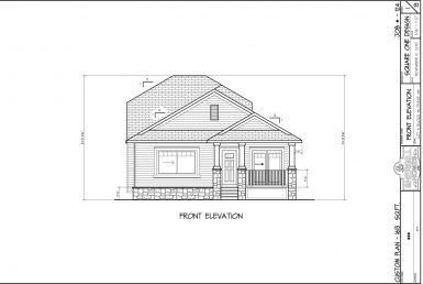 Shergill Homes - Plans for Fort McMurray / Fort Mac; Modified Bungalow 1613 sq. ft front