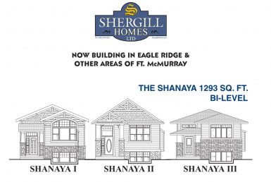 Shergill Homes - Plans for Fort McMurray / Fort Mac; The Shanaya 1293 sq ft Bi Level Front Elevation